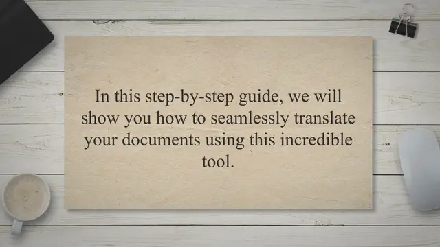 'Video thumbnail for Unlocking the Power of Doc Translator: A Step-by-Step Guide to Seamlessly Translate Your Documents'