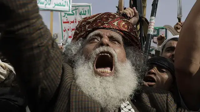 'Video thumbnail for Yemenis celebrate Iran's 'victory' against Israel'