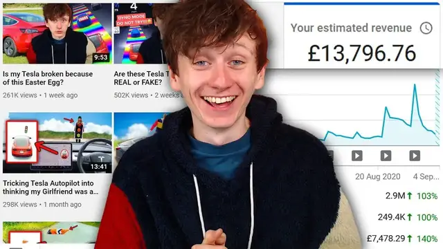 'Video thumbnail for How much money I've made from my Tesla Youtube videos so far'