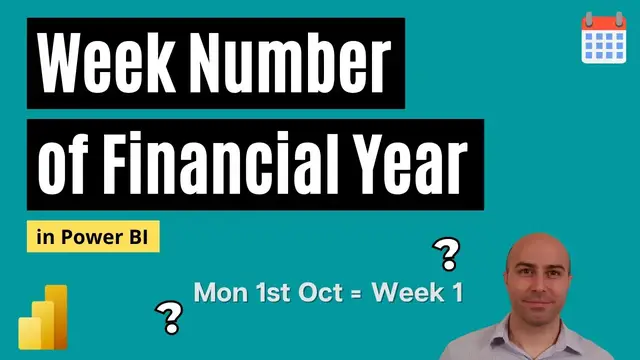 'Video thumbnail for Week Number of Financial Year in Power BI - DAX Solution'