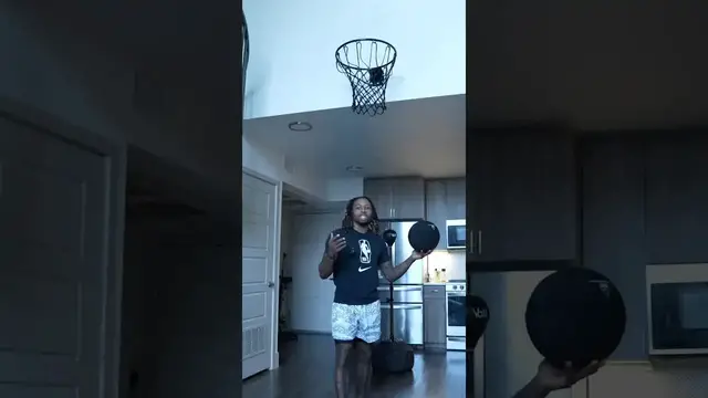'Video thumbnail for (355) indoor trickshots: crazy basketball hoop shots'