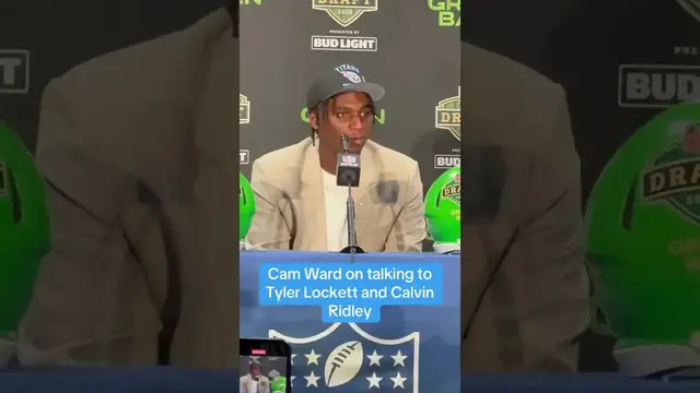 'Video thumbnail for (182) cam ward talks tyler lockett, calvin ridley joining titans'