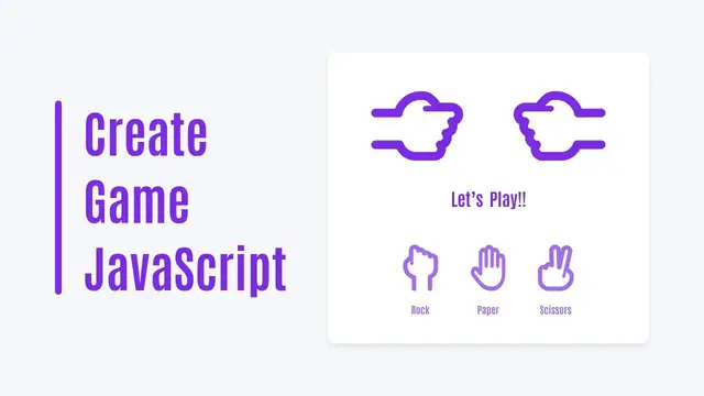 'Video thumbnail for Build Rock Paper Scissors Game in HTML CSS & JavaScript'