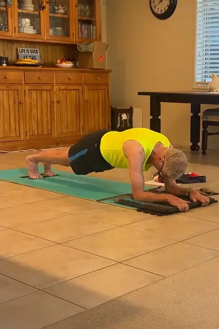 'Video thumbnail for 78-year-old becomes oldest man to hold a plank'