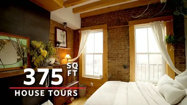 'Video thumbnail for House Tour: 3 Skylights Make This 375-Square-Foot Manhattan Apartment Feel Spacious'