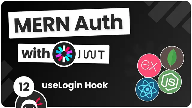 'Video thumbnail for MERN Authentication Tutorial #12 - Making a useLogin Hook'