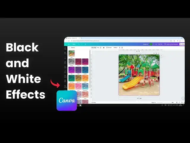 'Video thumbnail for How to Turn a Photo Black and White in Canva'