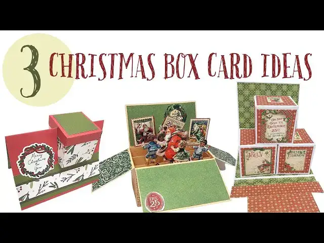 'Video thumbnail for Handmade Christmas Box Cards | Easy Pop Up Box Card'