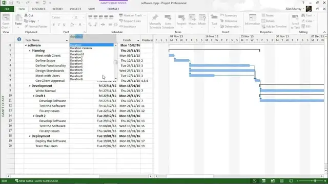 'Video thumbnail for Unhide Column in Microsoft Project'