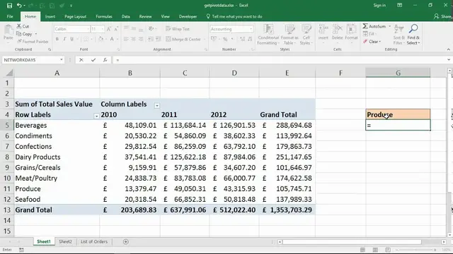 'Video thumbnail for Excel GETPIVOTDATA Function to Pull Data from a PivotTable'