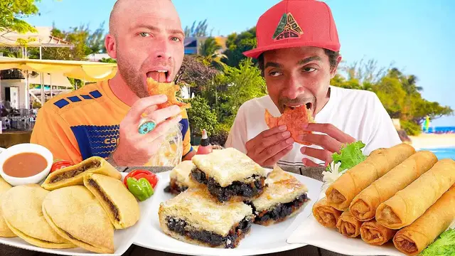 'Video thumbnail for Bajan STREET FOOD and Tour of Bridgetown THE CAPITAL of BARBADOS!!'