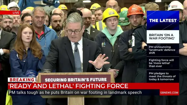 'Video thumbnail for WATCH: Keir Starmer grilled on record migrant crossings as Prime Minister pledges 'new era' of defence'
