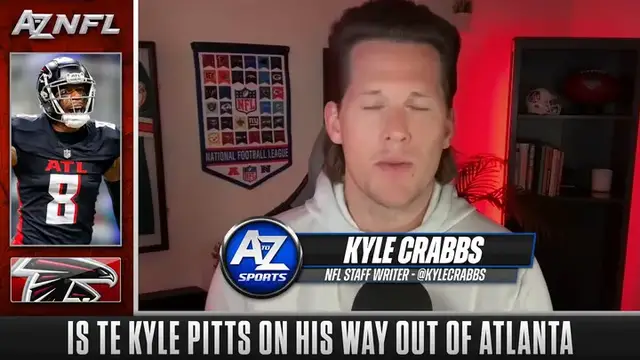 'Video thumbnail for Could the New England Patriots be the trade destination for Falcons Pro Bowler Kyle Pitts?'