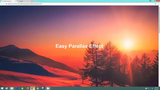 'Video thumbnail for Parallax Effect HTML CSS In Just 5 Minutes _ Parallax Scrolling Tutorials'