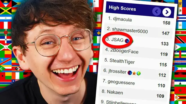 'Video thumbnail for I got a GLOBAL Highscore in this FLAG Quiz!'