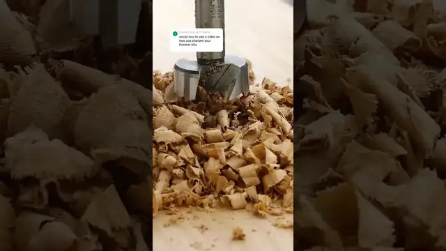 'Video thumbnail for Sharpening a forstner bit #woodworking'
