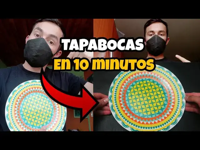 'Video thumbnail for Como hacer TAPABOCAS Usando un PLATO'