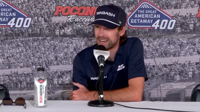'Video thumbnail for Ryan Blaney Watching the Hocevar–Stenhouse Drama Unfold'