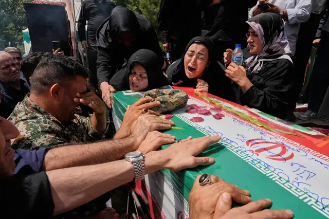 'Video thumbnail for Tehran Holds Massive Funeral for Victims of Israeli Attacks'