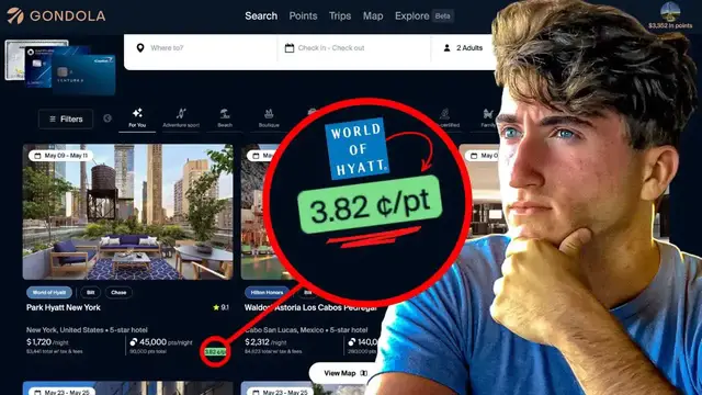 'Video thumbnail for anthony venture: gondola ai: revolutionize hotel & travel booking with credit card points?'