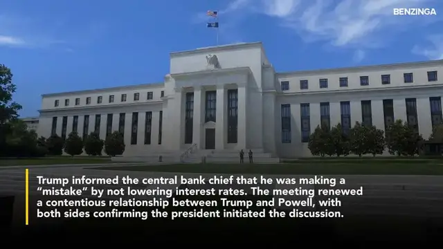 'Video thumbnail for Trump Tells Powell He's 'Making A Mistake' By Not Cutting Rates, Fed Reaffirms Independence'