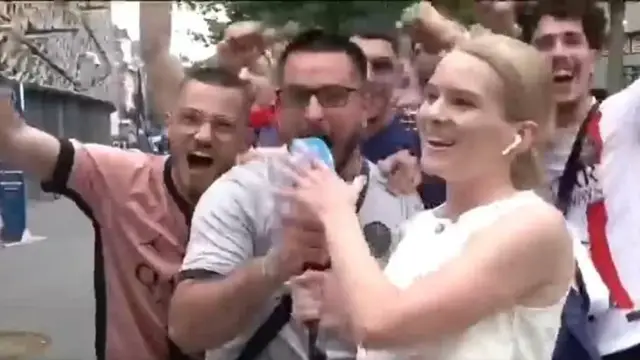 'Video thumbnail for PSG and Inter Milan: Fans pack Munich before Champions League final'