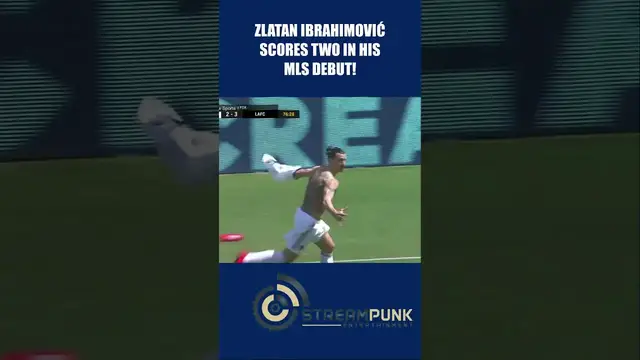 'Video thumbnail for Zlatan Ibrahimović's MLS Debut: Two Goals!'