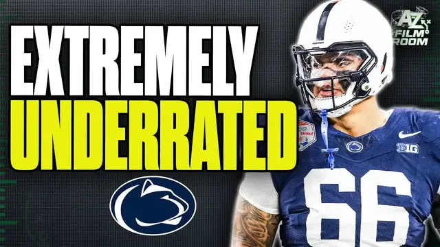 'Video thumbnail for a to z sports film room: drew shelton: penn state's 2026 nfl draft offensive tackle potential'