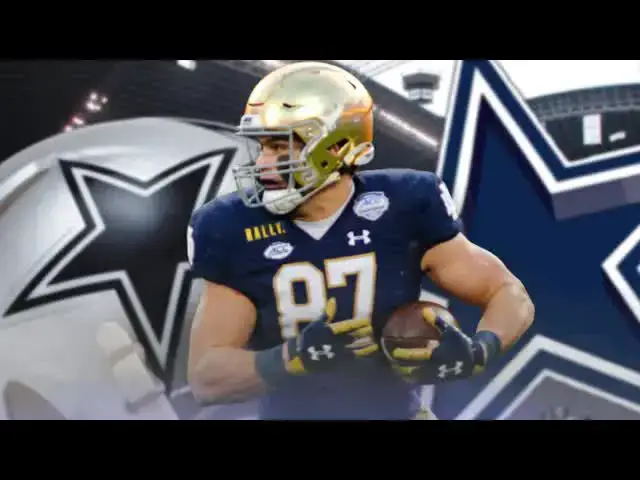 'Video thumbnail for NFL Insider 'Can't See #Cowboys Passing' on TE Michael Mayer in Draft'