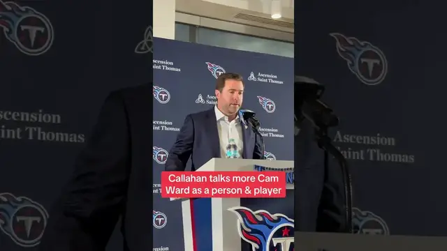 'Video thumbnail for (182) brian callahan on tennessee titans' new quarterback cam ward'
