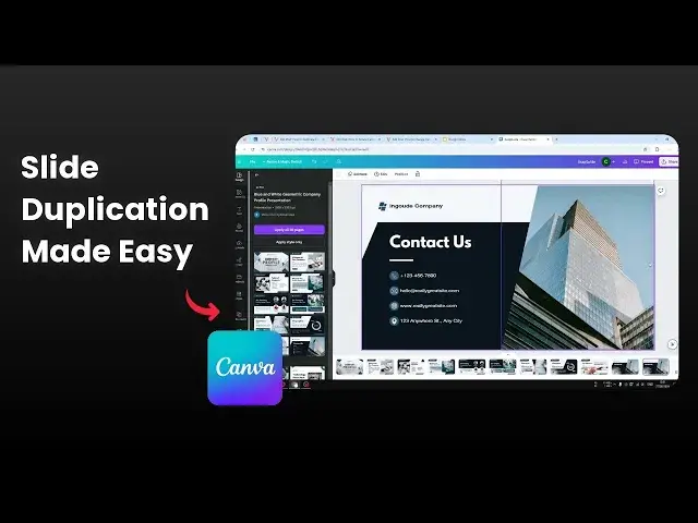 'Video thumbnail for How to Duplicate a Slide in Canva'