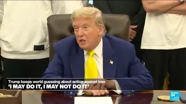 'Video thumbnail for 'I may do it, I may not': Trump weighs US involvement in Israel-Iran war'