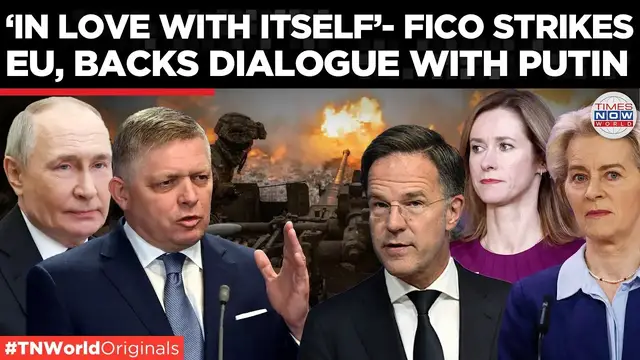 'Video thumbnail for Fico’s Iron Curtain Jibe: Mocks Brussels, Floats Peace With Putin| Times Now World'