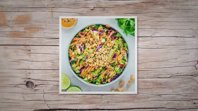 'Video thumbnail for Chopped Thai Salad with Peanut Sauce | Ready in 3 Steps'