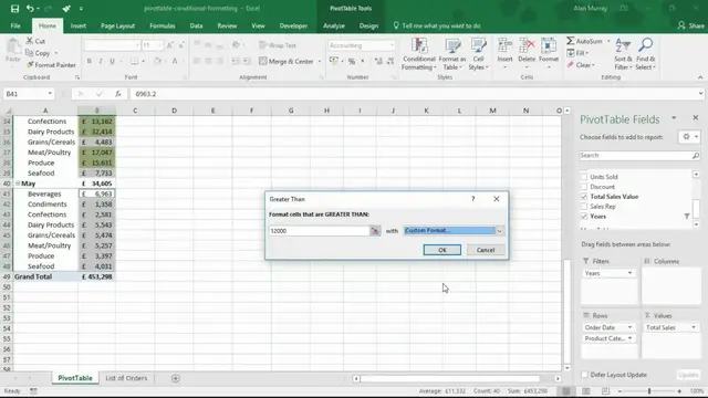 'Video thumbnail for Apply Conditional Formatting to PivotTables in Excel'