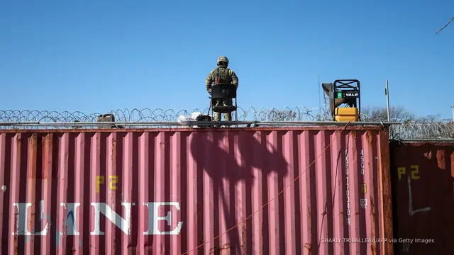 'Video thumbnail for Migrant arrests at US border lowest ever for second month in a row'