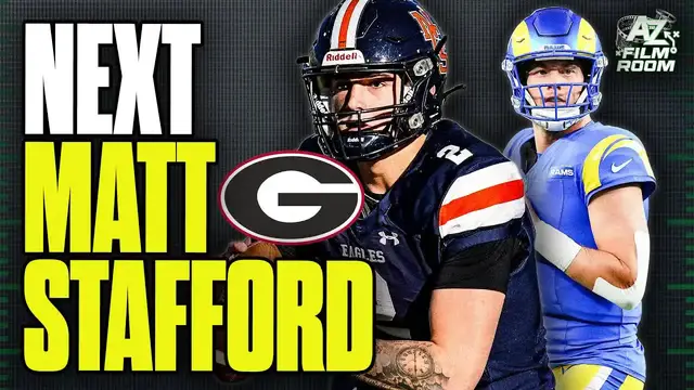'Video thumbnail for a to z sports film room: jared curtis: the next matthew stafford? | 2026 qb prospect breakdown'