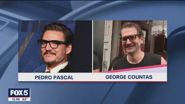 'Video thumbnail for Pedro Pascal double wins look-alike contest'