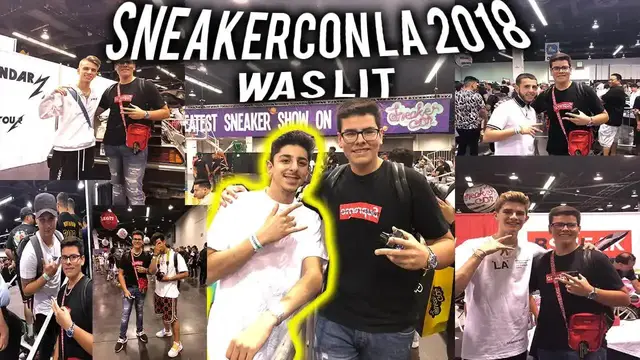 'Video thumbnail for I MET FaZe RUG (MOST INSANE SNEAKERCON LA 2018) EPIC!!! ft. FOUSEYTUBE, ADAM SALEH, BLAZENDARY'