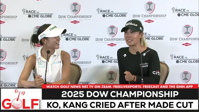 'Video thumbnail for Lydia Ko, Danielle Kang cried making Dow Championship cut'