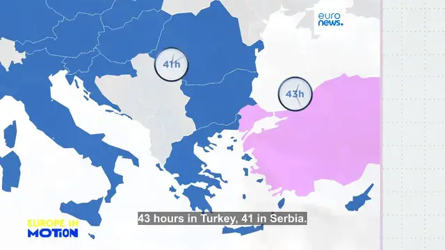 'Video thumbnail for These are the European countries with the shortest and longest working week'