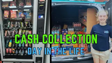 'Video thumbnail for Money Making Meg: vending machine cash collection fail! card payments save the day'