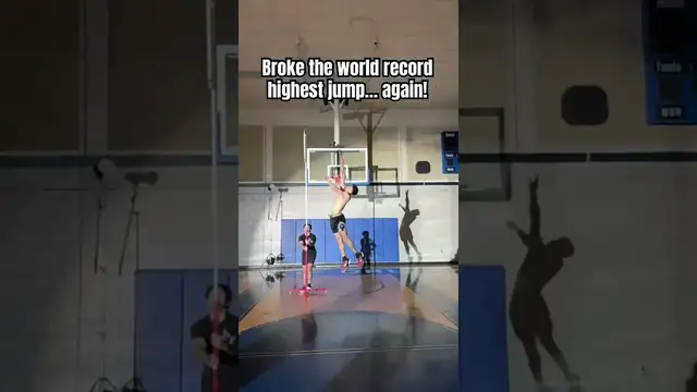 'Video thumbnail for World Record Highest Jump! Incredible Athletic Feat'