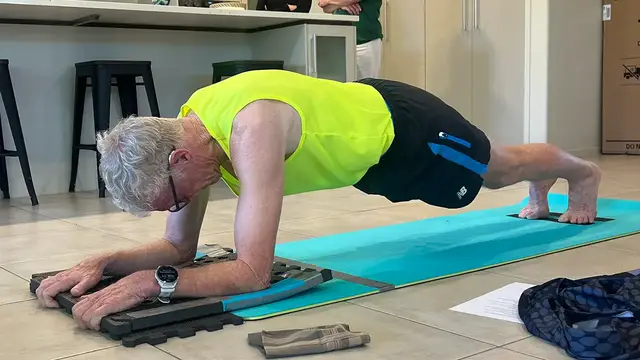 'Video thumbnail for 78-year-old becomes oldest man to hold a plank'