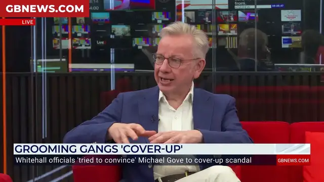 'Video thumbnail for IN FULL: Michael Gove details attempted Whitehall 'cover-up' of grooming gangs in GB News exclusive'