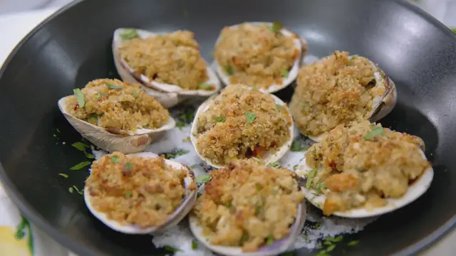 'Video thumbnail for Clams Oreganata Recipe'
