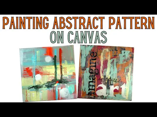 'Video thumbnail for Painting Abstract Pattern On Canvas'