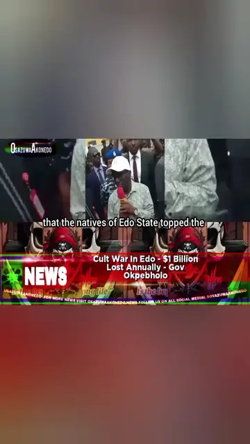 'Video thumbnail for Cult War In Edo - $1 Billion Lost Annually - Gov Okpebholo '