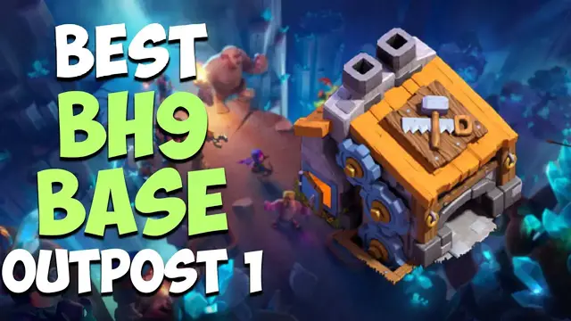 'Video thumbnail for New BH9 Base with OUTPOST (Builder base 2.0) | Best Builder Hall 9 Base Link | Clash of Clans #1'