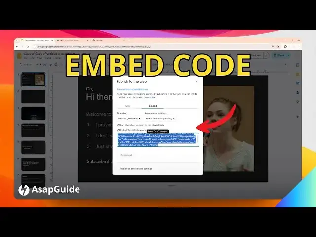 'Video thumbnail for How to Get the Embed Code for a Google Slides File'